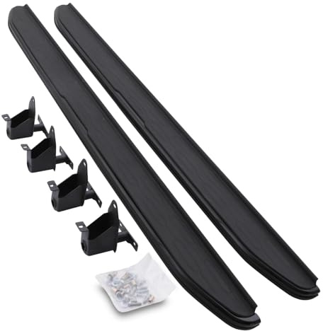 Predator4x4 Aluminium ABS Heavy Duty Black Side Steps Running Boards Bolt On Sidesteps Foot Rail Sills Compatible With Land Rover Discovery Sport 2014+