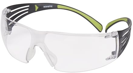 3M SecureFit 401 - Lunettes de sécurité incolores sans monture - Protection contre les rayons UV - 1 pièce (Lot de 2)