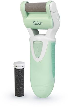 Silk'n MicroPedi Wet & Dry - Elektrischer Hornhautentferner - Mikro-Mineralrollen - Mit 2 Behandlungsrollen