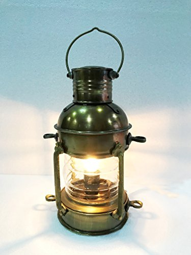 Soskakiist Vintage Messing Elektrische Lampe Maritim Schiff Laterne Boot Licht Dekoratives Licht