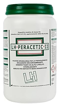 Cura Farma Acido Peracetico Sterilizzazione a Freddo in Polvere per Attrezzi Estetista. Disinfettante per Sanificazione Strumenti Chirurgici. Igienizzante Medico1kg