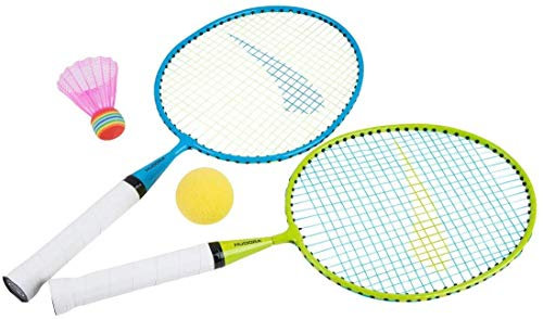 HUDORA Unisex Kinder Federballset Kids, Mehrfarbig, One Size