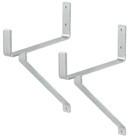 VORMANN Schwerlasthaken Lasthaken Haken Wandhaken | Traglast 100 kg | Stahl verzinkt | witterungsbeständig | Größe 355 x 245 x 80 mm | 2-teiliges Set