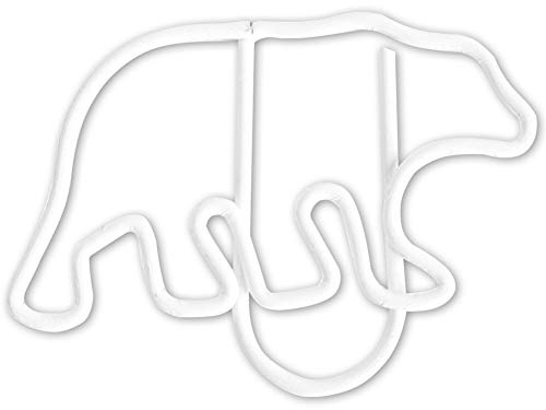 KUIDAMOS Eisbären-Design Büroklammern, 12 Stück, Cartoon-Form, Metall, Weiß - Kreative und Praktische Büroartikel für Ihr Arbeitsplatz