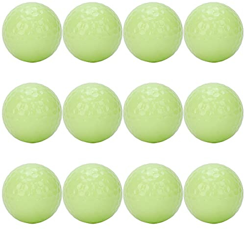 Alomejor 12er Set Leuchtende Golfb?lle Nacht Golfb?lle Golftrainingsball f¨¹r Training und Spiel im Dunkeln