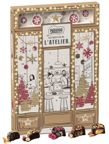 Nestlé Les Recettes de l'Atelier - Calendrier de l'Avent - 269,2g