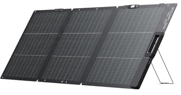 EF EcoFlow 160W Lightweight Portable Solar Panel, Bifacial Design | Up to 25% Conversion Efficiency, N-Type Solar Cell, Kickstand, Built-in XT60 Cable, with Solar Angle Guide, IP68 Waterproof