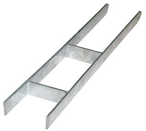 H Anker Pfostenträger Pfostenanker Stahl feuerverzinkt 5 mm alle Größen Stahlträger (Gabelweite 91 mm)