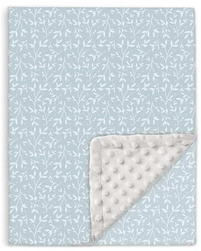 Manta Cuna Bebe Suave De Algodón Oeko Tex para Recien Nacidos Y Niños - 75x100 Cm- Edredon De Cuna 60x120 Cm - Manta Criança para Cama Infantil - Mantita Bebe- Arrullo para Verano E Invierno