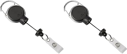 Durable Jojo für schwere Kartenhalter oder Schlüssel bis 300g, 1 Stück, schwarz, 832901 (Packung mit 2)
