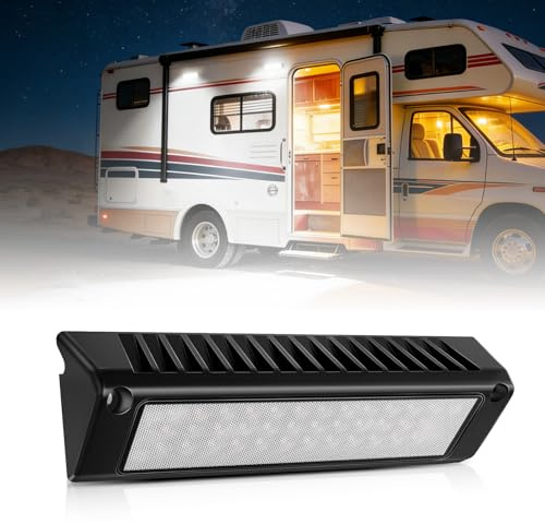 SKTYANTS 9 Inch RV Exterior Porch LED Light,RV Awning Light 12V RV Camper Porch Lights Outdoor Canopy Roof Lamp
