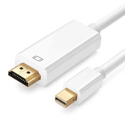 iCables Mini DisplayPort to HDMI Cable, Mini DP to HDMI 2 Metre Cable (Thunderbolt Compatible) with MacBook Air/Pro, Surface Pro/Dock, Monitor, Projectorand more - 2M