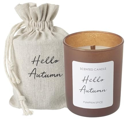 Heaven Sends Hello Autumn Pumpkin Spice Scented Candle in Bag