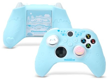 Kuitmor Cute Cover Skin for Xbox Series X Controller,Soft Silicone Protective Case,Ergonomic Protective Cover Skin Case Compatible with Xbox Wireless Controller with 2 Thumb Grip Caps - DEG