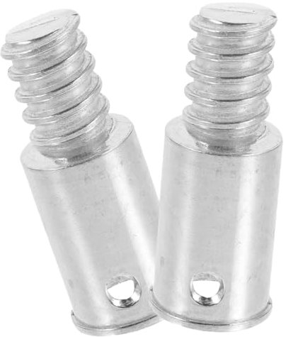 Ipetboom 2pcs Threaded Connector Metal Tip American Thread Pole Adapter for Broom Handle Household Cleaning Tools Connector for Extension Pole