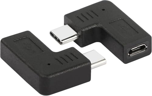 90-Degree USB C to Micro USB Adapter (Right Angle, 2-Pack) for Charging & Data Transfer
