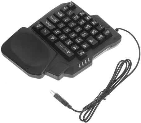 POPETPOP Clavier De Jeu Rétroéclairé Clavier E-Sport pour Jeux Vidéo Design Simple Et Pratique pour Utilisation Maison