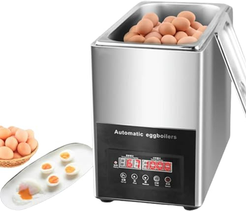 OWOHYG Commercial Electric Automatic Egg Boilers Hot Spring Boiled Egg Machine Egg Cooker Warm Water Egg Boiling Machine with 50Pcs