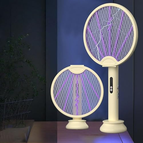 Mateju Elektrische Fliegenklatsche USB C, Elektrische Fliegenklatsche Extra Stark Aufladbar USB Fliegenfänger Insektenfalle, für Indoor Küche Gärten (XH-42-Grün)