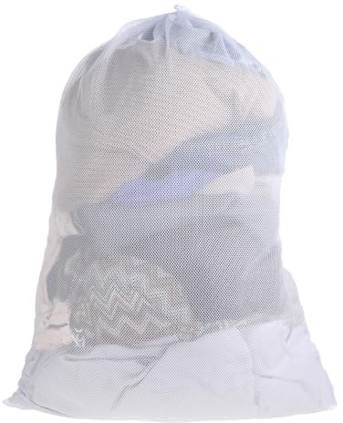 Yuomeaz Mesh Laundry Bags, 23x 34 Extra Large Travel Laundry Bags Heavy Duty, Washable Mesh Net Bag for Laundrys, Dorm, Hamper