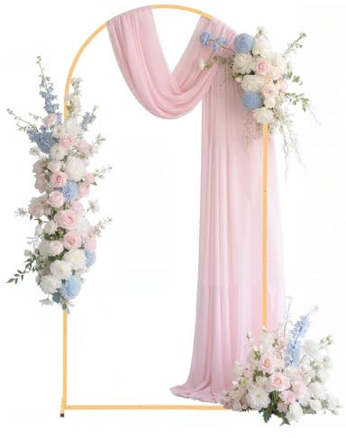 VEVOR Supporto per Fondale ad Arco in Metallo da 2 x 1 m, Struttura Stabile, Facile da Montare, Set di Fondali ad Arco per Feste per Matrimoni, Feste di Compleanno, Decorazioni per Cerimonie