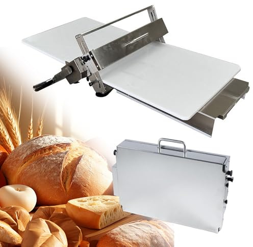 Hopfällbar Degpress, Elektrisk degpress, Justerbar tjocklek 2-25mm, Skärbräda för tjocka plåtar, vikbar, pastamaskin i rostfritt stål, För pizza, croissanter, bakverk 400