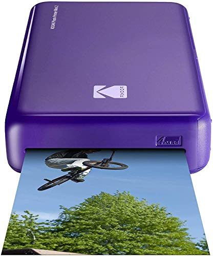 Kodak – Stampante fotografica Mini 2 HD, istantanea, senza fili e mobile con tecnologia di stampa brevettata 4Pass, compatibile con iOS e Android, viola
