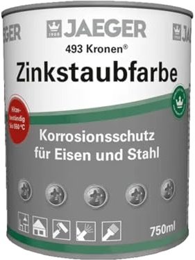 Kronen Jaeger Zinkstaubfarbe Korrosionsschutz, hochfein (750 ml)