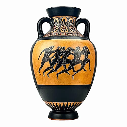 Panathenaic Preis Amphora Runners Antike Griechische Vase Töpferei Göttin Athena Copy