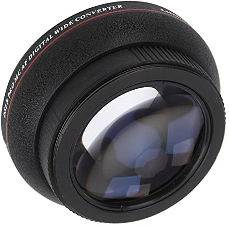 Lente de cámara, Lente Gran Angular Profesional HD de 67 mm 0.45X, Lente Digital óptica Adicional de Alta transmitancia, para Lente de 67 mm / 2.6 Pulgadas, Filtro de 80 mm / 3.1 Pulgadas