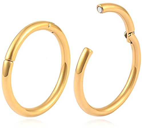 Vankula Ohr Gewichte Flesh Ear Weights Hangers Hoop Edelstahl für männer damen Ohrpiercing Gestreckte Schmuck 4mm 5mm 6mm 8mm