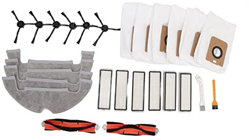 Set di Parti di Ricambio per Spazzatrice, Spazzola Principale, Filtro per Sacchetto per la Polvere, Spazzola Laterale per L10plus Z10 PRO D10PLUS