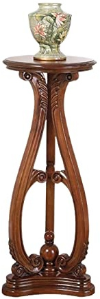 IRYZE Blumenständer Pflanzenregal Blumenregal Pflanzenständer Aus Holz, Vintage-Blumenständer, Bonsai-Blumentisch, Innendekoration Pflanzenständer Blumentreppe (Color : Brown, Size : 32 * 32 * 80cm)
