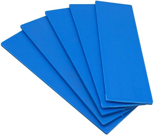 SKIR'CO (30 piezas) Cuñas planas de plástico de 2 mm, empaquetadoras de acristalamiento de 40 x 100 mm, espaciadores de marco, empaquetadoras de marcos de puertas y ventanas