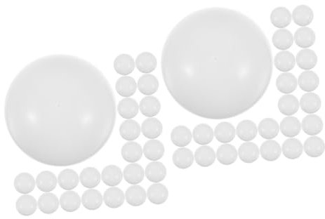 HEMOTON 70 STK Lotteriekugel Verlosung von Bällen Bingo-Spielbälle Trommelbälle zu verlosen Rafflekugel geschäftseröffnung Spielzeug Ball für die Tombola-Bälle PVC Weiß