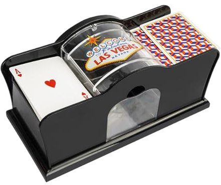 Syengery Manuelle Kartenmischmaschine Kartenmischmaschine Automatische Kartenmischmaschine Mit Kurbel Pokerspielkarten-Mischmaschine Kartenmischmaschine Für Spielkarten