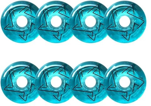 MMDXDLX Inline Skate Rollen 82A Inline 8er-Pack Ersatzräder for den Innen- und Außenbereich(Blue,72mm)