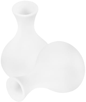 TOYANDONA 2stücke Weißer Keramik Blumentopf Für Schreibtisch Hochzeitsdeko Tee-Zucker-dose Bauernvase Dekorative Blumenvase Knoblauch-vorratsdose Blumenarrangement-vase Ingwer-dose Aus