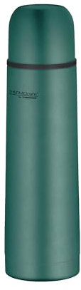 THERMOcafé by THERMOS TC BEVERAGE BOTTLE moss green mat 0,50l, Thermosflasche mit Becher aus Edelstahl, 12h heiß & 24h kalt, Auslaufsicher, für Schule, Unterwegs & Büro