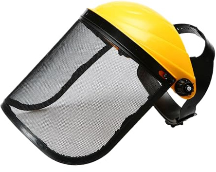 Xijobido Pantalla Facial Protectora, Visera de Seguridad, Ajustable Para Hombre Y Mujer Adaptador Para Casco Jardinería Forestal Podar