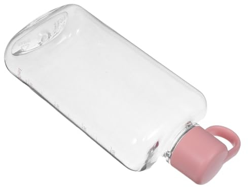 VANZACK Bouteille Eau Plate Portable Capacité Plastique Rose et Étanche pour Sport Randonnée et Voyage Format pour à Main