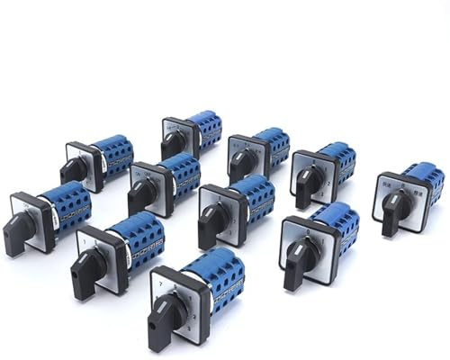 SZW26 Interruttore a camme argentato a 4 poli 20 A 660 V - Interruttore di commutazione rotativo for la selezione della potenza del pannello 64 x 64 mm 48 x 48 mm 1 pz.(08.4 64x64mm)