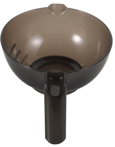 IMIKEYA Bol à Teinture Capillaire Grosse Capacité 1 Pièce Noir Translucide Résistant Haute Température pour Salon Coiffure et Usage Personnel Bol Mélangeur de Couleurs Outils Coloration