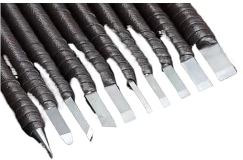 Juego De Herramientas Mano for Tallar Piedra Acero Tungsteno, 8/10 Uds., Herramienta for Trabajar La Madera Con Cincel(10Pcs)