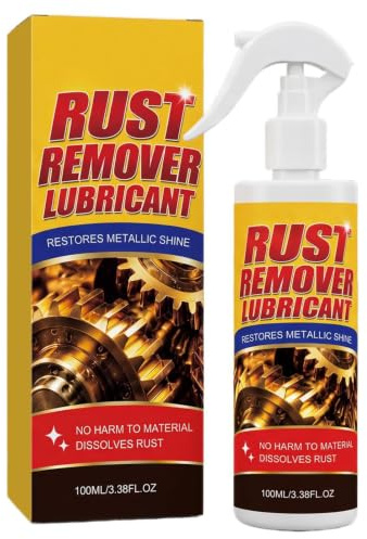Car Rust Removal Spray para quitar el óxido, en espray para coche | Eficaz removedor de óxido, 100 ml, lubricante profundo, para taller, industria, maquinaria, muebles de metal