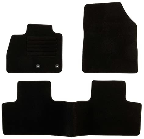 DBS - Tapis de Sol Voiture - sur Mesure - Adapté à Votre Renault Scenic 4 et Grand Scenic 4 (10/2016-12/2023) Antidérapant : Clips de Fixation et Autogrip - 3 pièces : Protection du Pont arrière