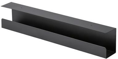 KIMEX 150-3102 Canal pasacables Horizontal para Escritorio, Largo 60 cm, Negro