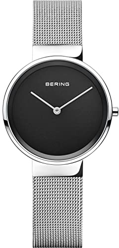 BERING Kvinnor Analogt Quarz Classic Collection armbandsur med Rostfritt stål Armband och Safirglas