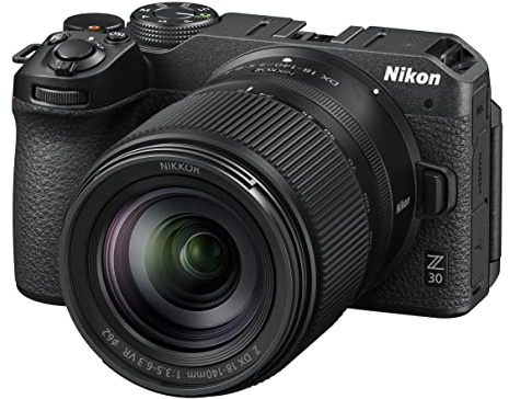 Nikon Z30 + Z DX 18-140VR + Lexar SD 64 GB 800x Pro Fotocamera Mirrorless, CMOS DX da 20.9 MP, Mirino Elettronico (EVF), LCD 3.2 Touch, Video 4K, Nero [Nital V.I.P.: 6 anni di garanzia]
