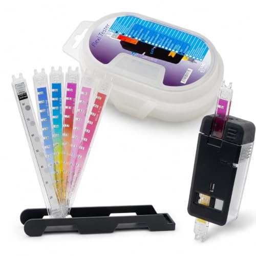 Kit avanzado analisis del agua de la piscina 023694: cloro y bromo, pH, alcalinidad, ácido cianúrico y fosfatos